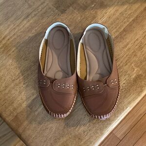 Women's Brown Casual Slip-On Loafers